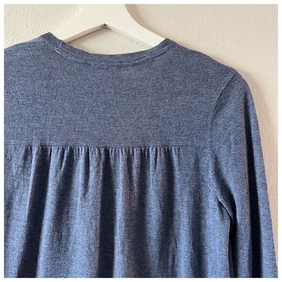 J.Jill Long V Neck Cotton Blend Cardigan Sweater XS Button Up Pockets - Picture 5 of 8